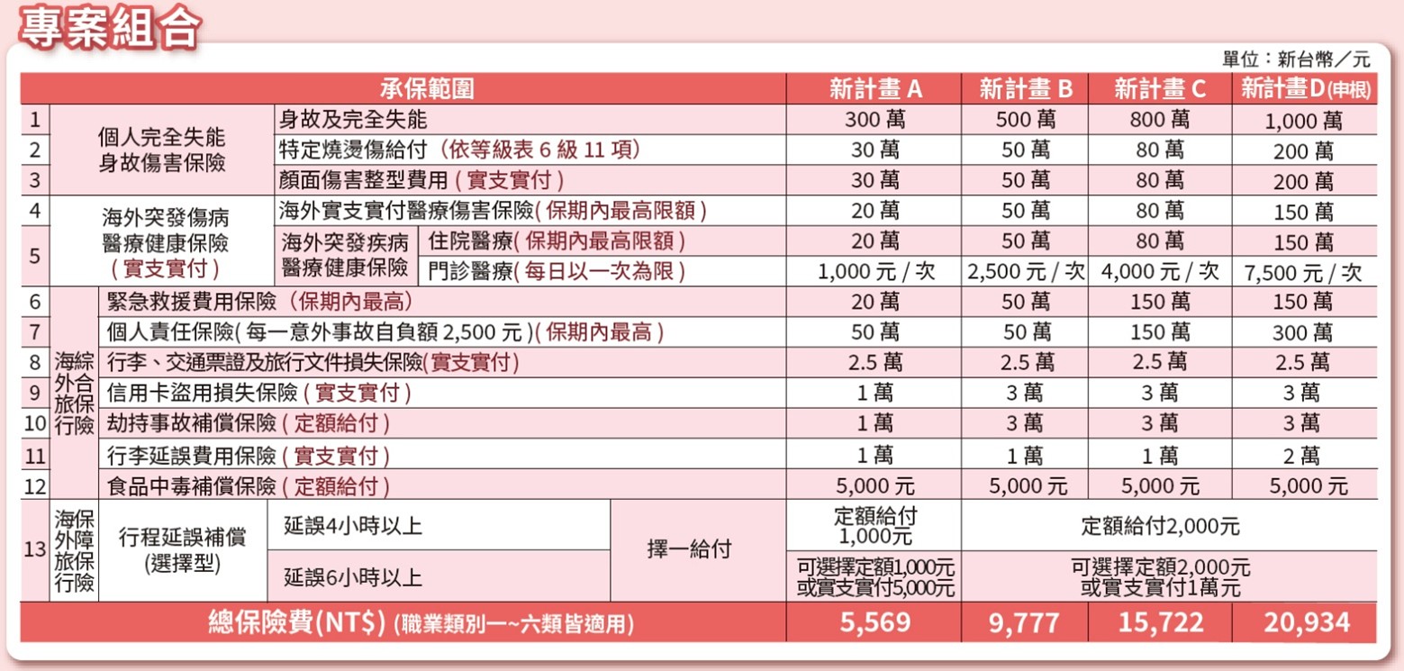 富邦留學保險,留學保險方案,留學保險方案比較